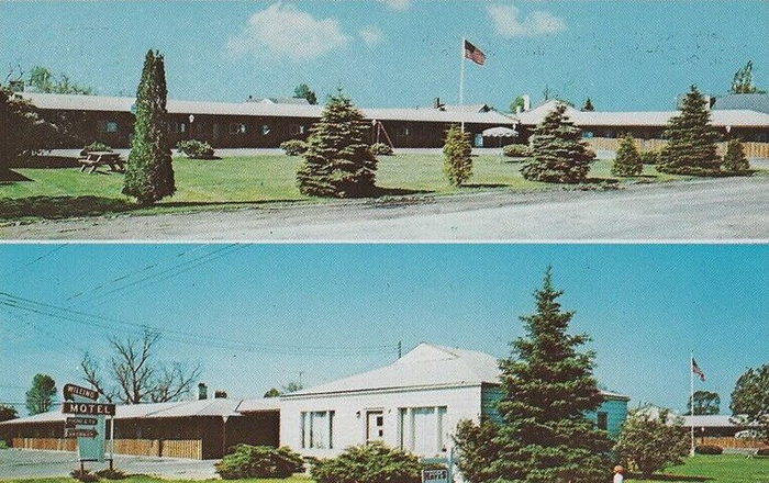 Aspen Motor Inn (Willing Motel) - Old Postcard Photo